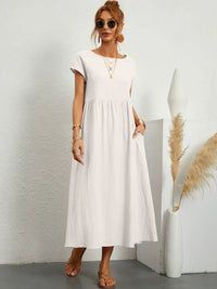Heike | Robe midi fluide à l'élégance intemporelle