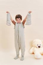 Combinaison de sommeil avec manches et chaussettes - Thé menthe - TOG 2.5
