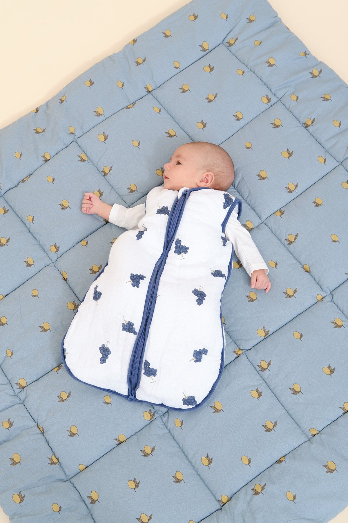 Sac de couchage pour bébé - Mousseline de bambou - Raisins - TOG 2.5