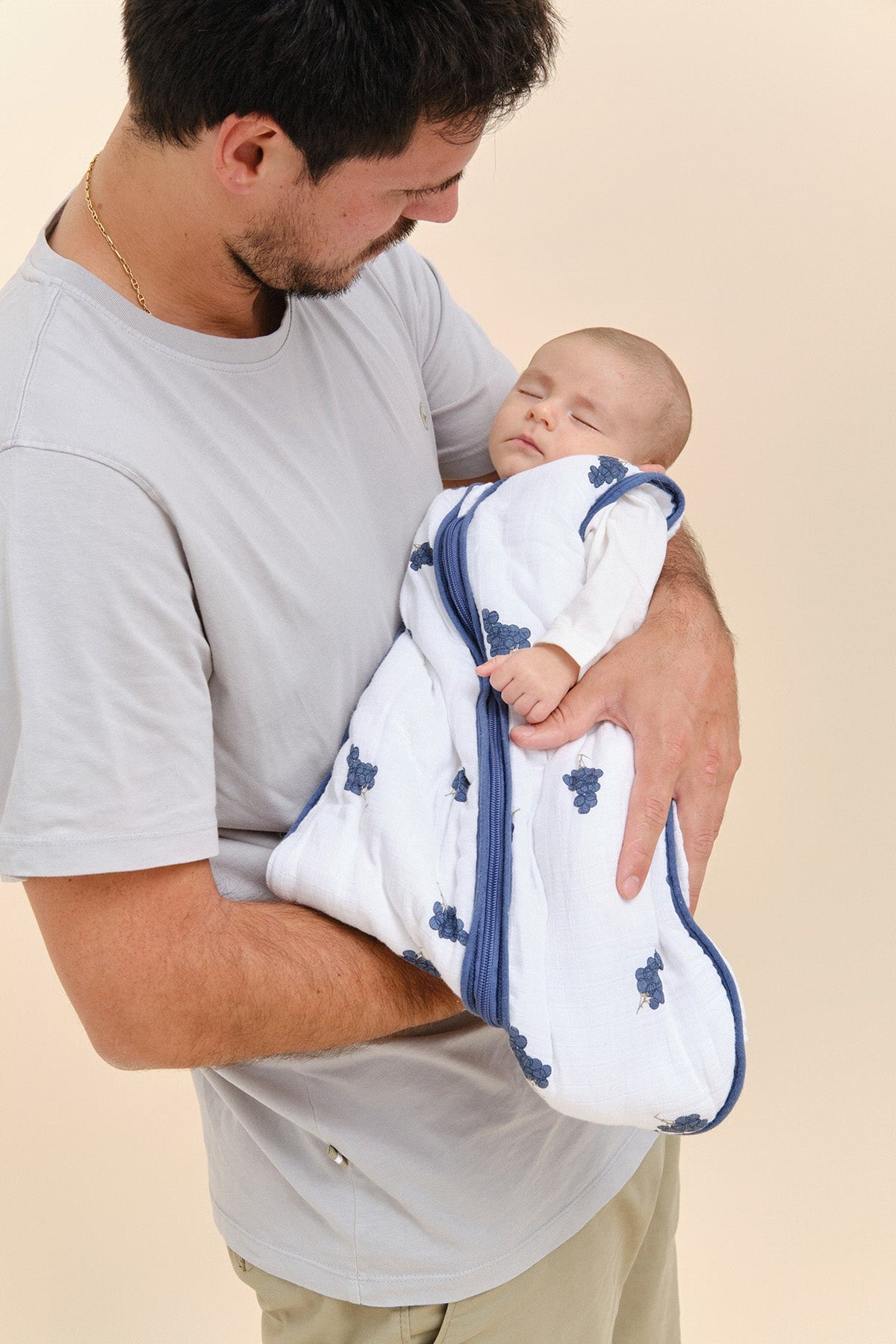 Sac de couchage pour bébé - Mousseline de bambou - Raisins - TOG 2.5