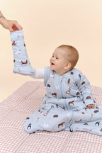 Sac de couchage pour bébé avec manches - Animaux d'hiver - TOG 2.5