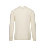 Pull-over rayé rétro des années 60 pour homme – Crème à manches longues