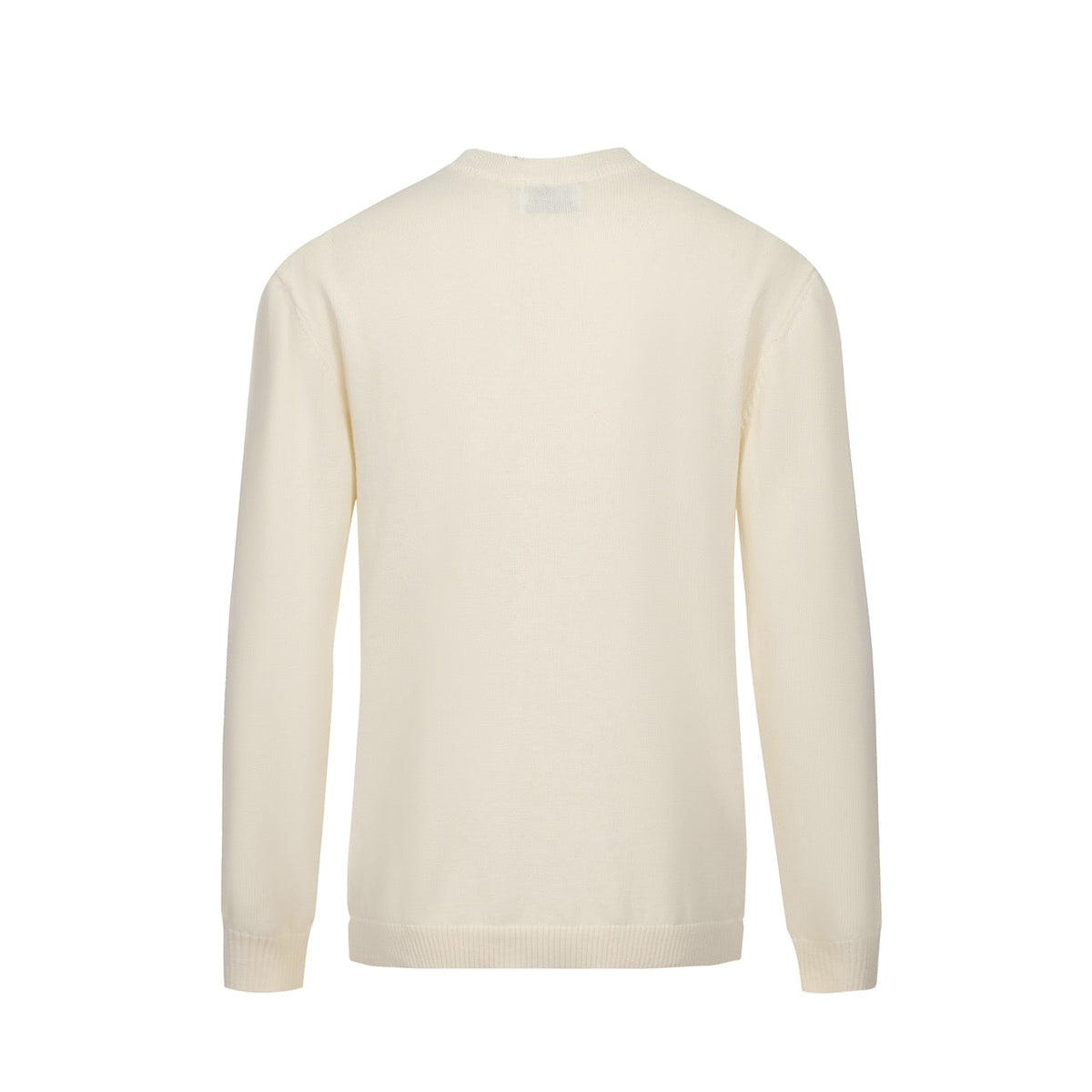 Pull-over rayé rétro des années 60 pour homme – Crème à manches longues