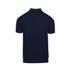Chemise à rayures verticales rétro des années 60 pour homme – Bleu marine et ciel avec boutons polo