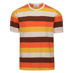 Vintage 1970s Men's T-Shirt with Twilight Stripes