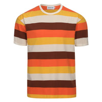 Vintage 1970s Men's T-Shirt with Twilight Stripes