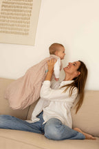 Sac de couchage pour bébé - Rayures marine et rose - TOG 2.5