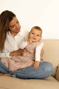 Sac de couchage pour bébé - Rayures marine et rose - TOG 2.5