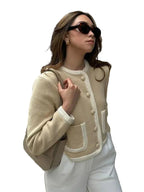 Nour | Cardigan long à manches pour femme | Tendance