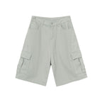 Shorts en denim ample à poches cargo pour homme - été