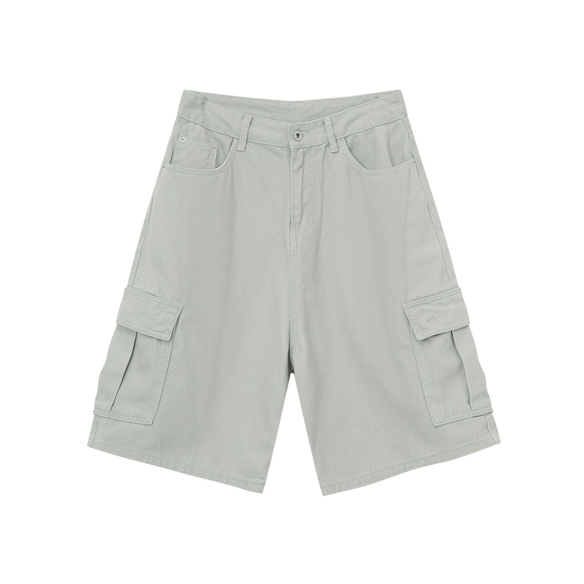 Shorts en denim ample à poches cargo pour homme - été