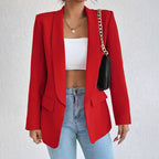 Femmes Manches Longues Ouvert Devant Blazer | Elégant
