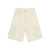 Shorts en denim ample à poches cargo pour homme - été