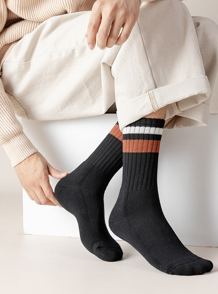 Chaussettes Épaisses et Chaudes pour Hommes - Automne Hiver - Idéales pour le Loisir et le Sport