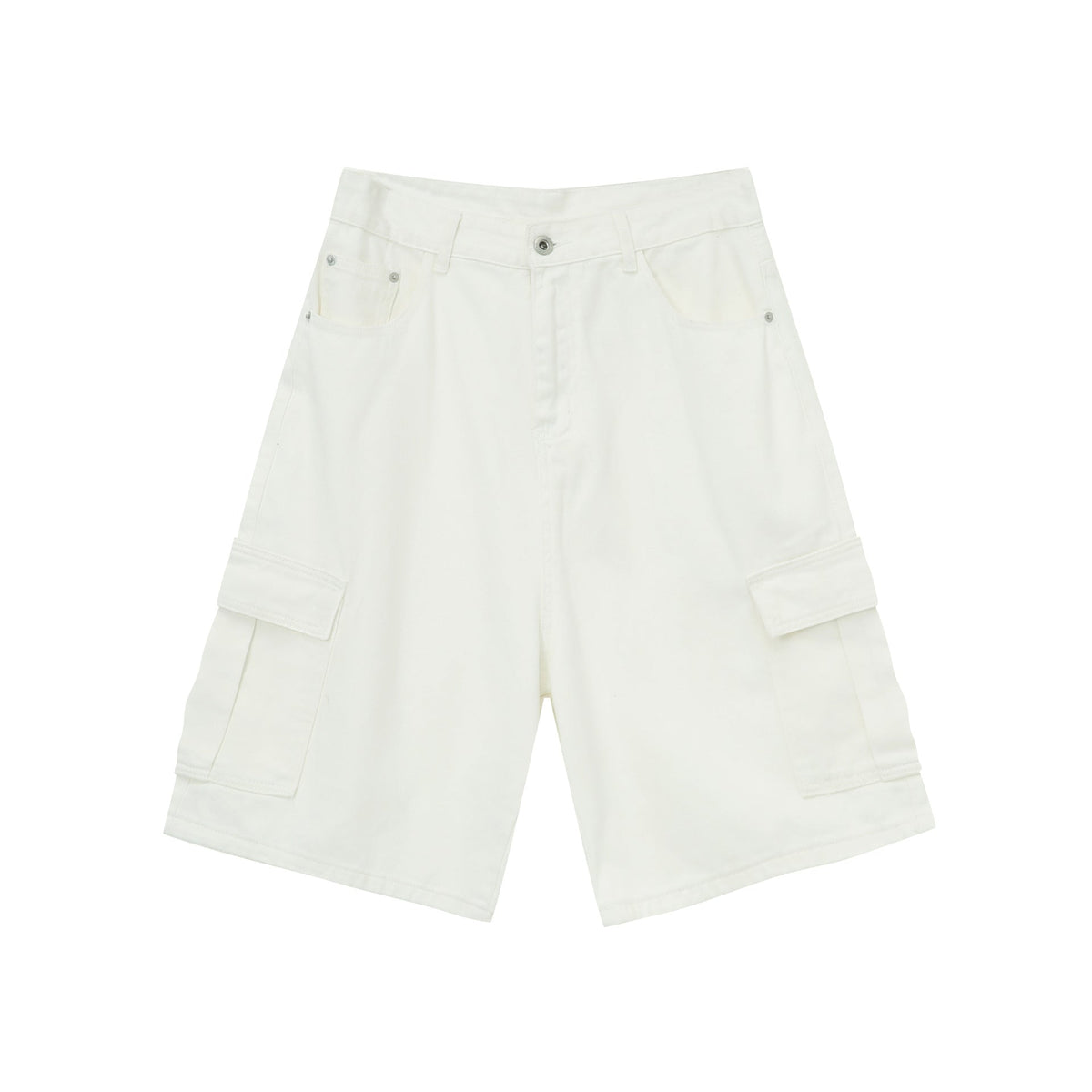 Shorts en denim ample à poches cargo pour homme - été