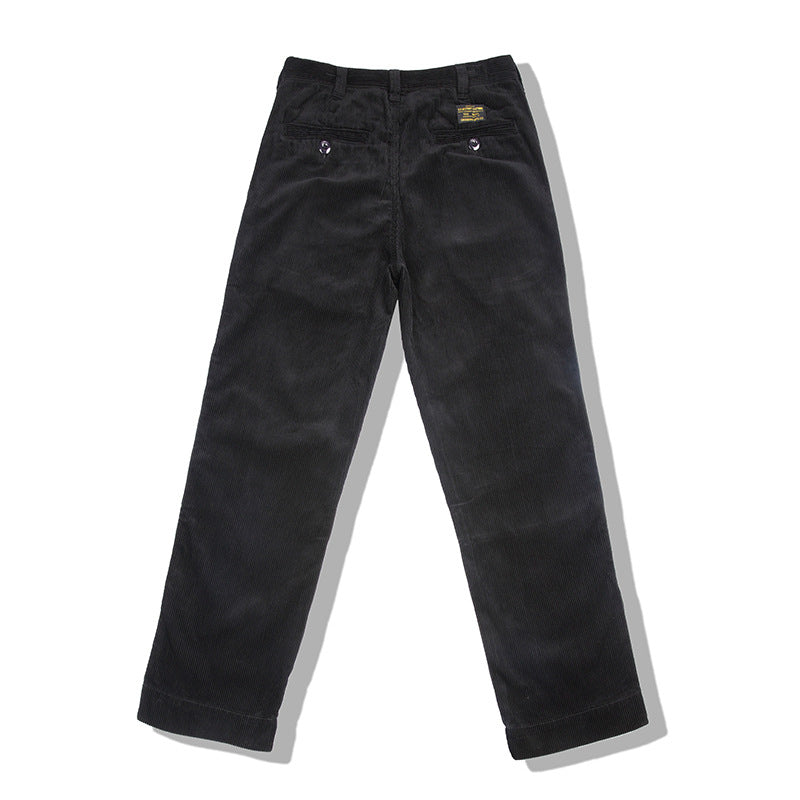 Jean Retro Casual Épais en Velours Coton pour Homme