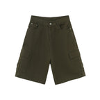 Shorts en denim ample à poches cargo pour homme - été