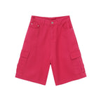 Shorts en denim ample à poches cargo pour homme - été