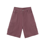 Shorts en denim ample à poches cargo pour homme - été