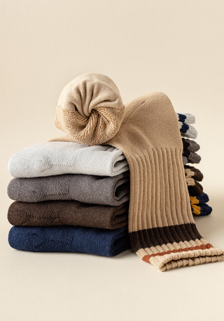 Chaussettes Épaisses et Chaudes pour Hommes - Automne Hiver - Idéales pour le Loisir et le Sport