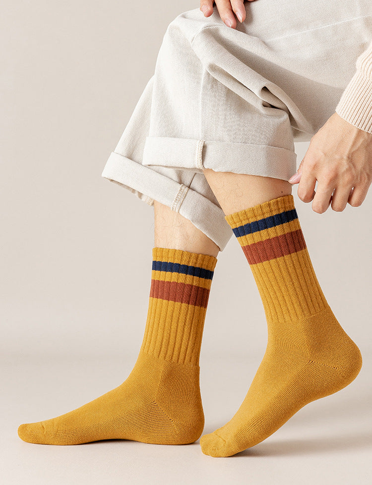Chaussettes Épaisses et Chaudes pour Hommes - Automne Hiver - Idéales pour le Loisir et le Sport