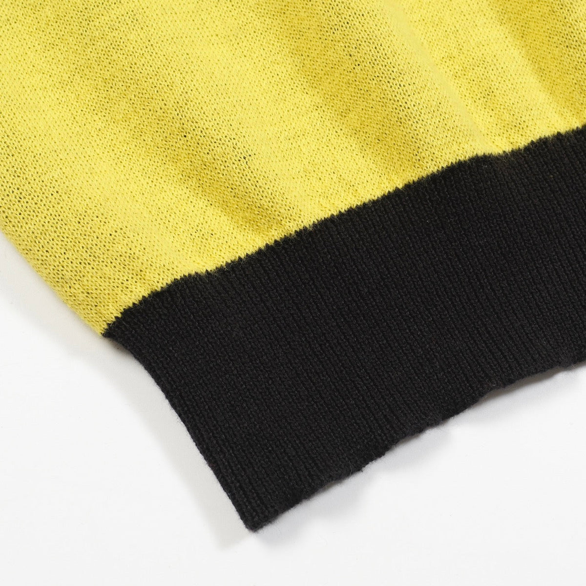 Multicolored Artistic Jacquard Knit Polo for Men with V-Neck