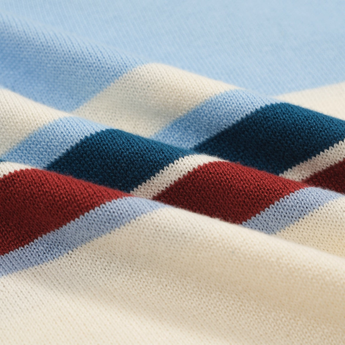 Chemise polo vintage à rayures bleues pour homme, col en V