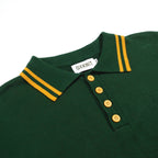 Pull vintage en tricot jacquard tigre vert pour homme