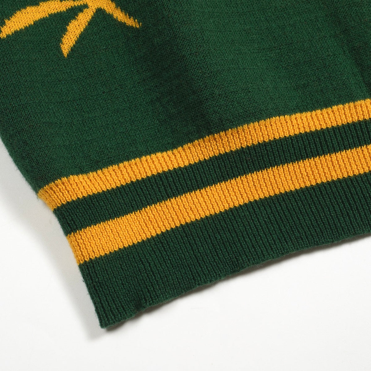 Pull vintage en tricot jacquard tigre vert pour homme