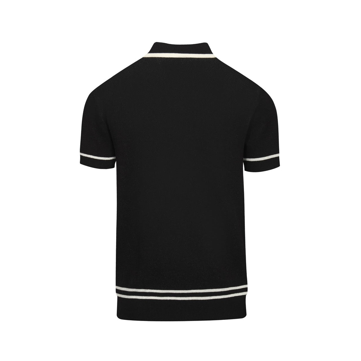 Pull vintage en jacquard rose et noir à col V pour homme