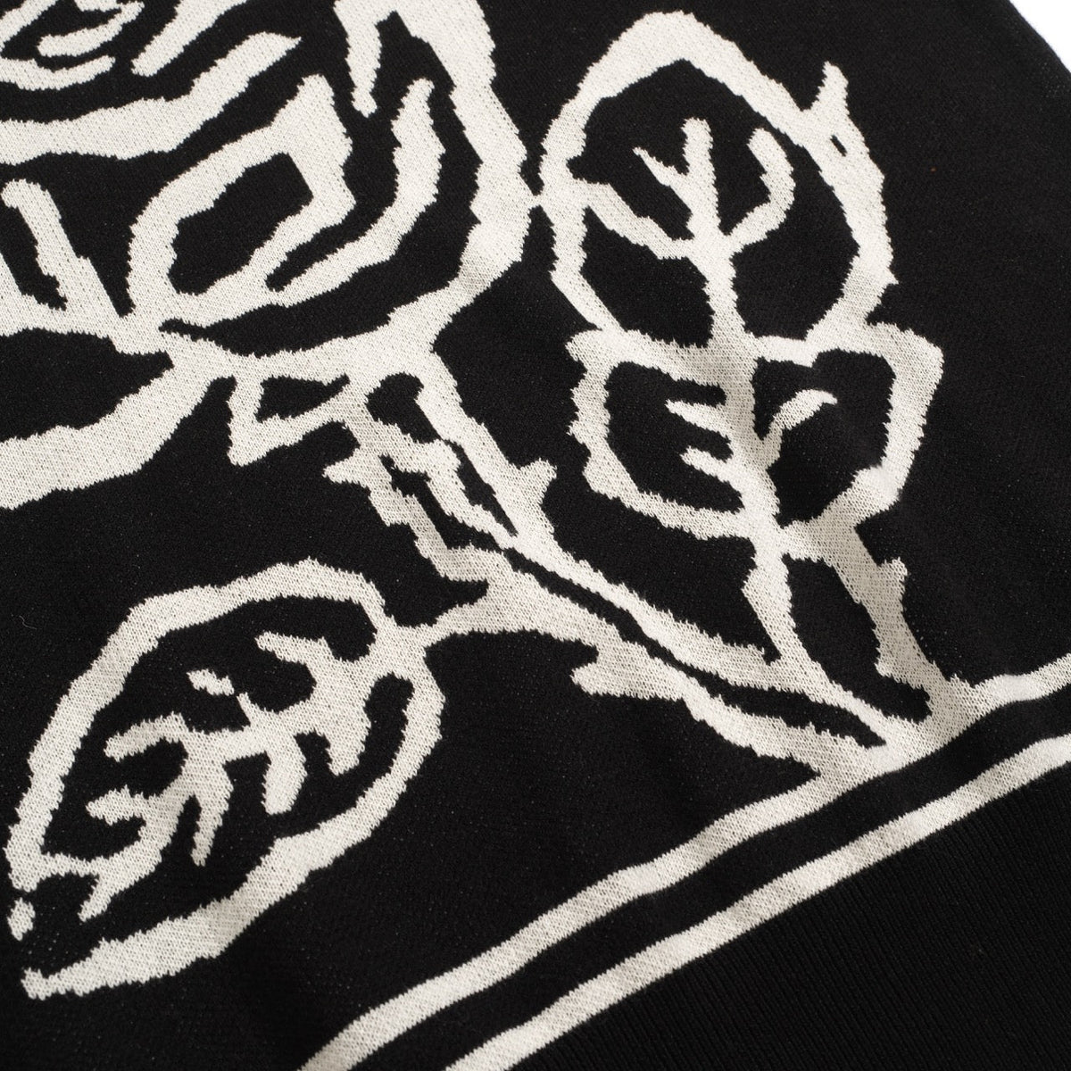 Pull vintage en jacquard rose et noir à col V pour homme