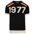 Vintage 1977 Black Jacquard Knit T-Shirt for Men