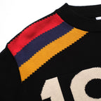 Vintage 1977 Black Jacquard Knit T-Shirt for Men