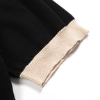 Vintage 1977 Black Jacquard Knit T-Shirt for Men