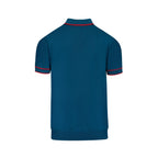 Polos Brodés pour Homme - Planète et Fusée Bleue en Maille