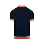 Pull sans manches rétro bleu marine avec motif hibou pour homme