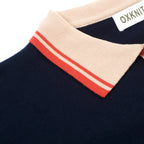 Pull sans manches rétro bleu marine avec motif hibou pour homme