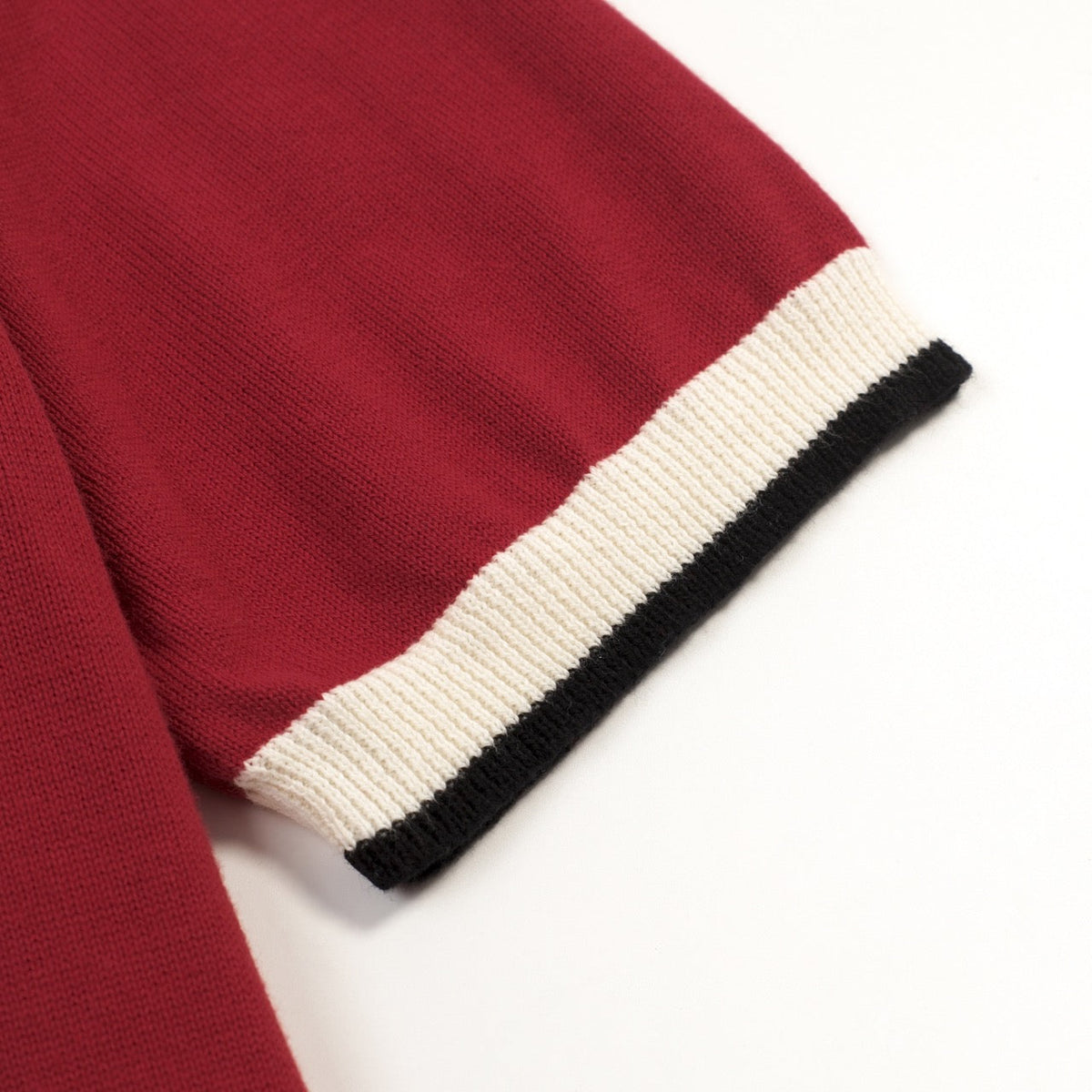 Pull sans manches en tricot à rayures rétro brique rouge pour homme