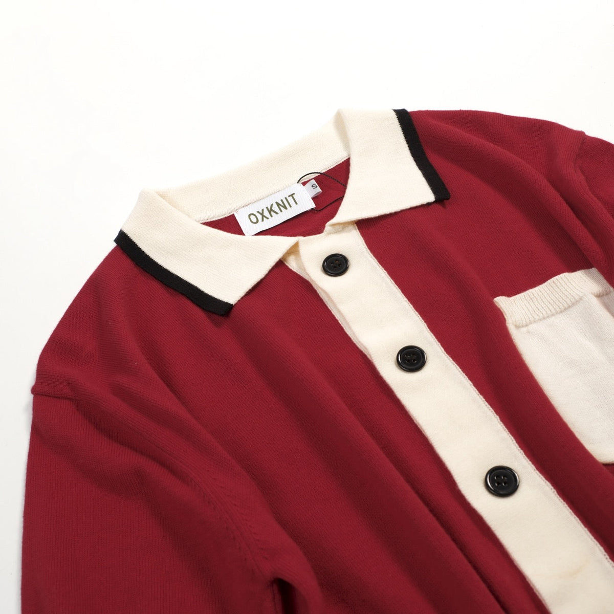 Pull sans manches en tricot à rayures rétro brique rouge pour homme