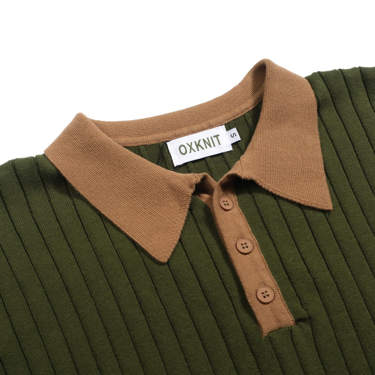 Pull vintage vert à col V en maille nid d'abeille pour homme