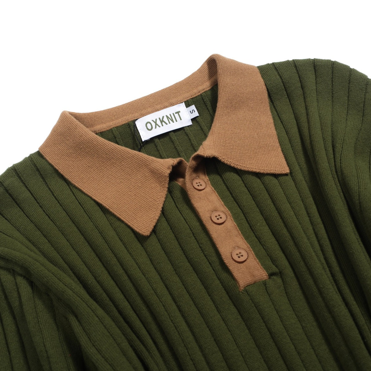 Pull vintage vert à col V en maille nid d'abeille pour homme