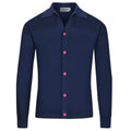 Pull Gilet Rétro en Tricot à Rayures Bleu Pit pour Homme