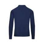 Pull Gilet Rétro en Tricot à Rayures Bleu Pit pour Homme