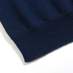 Pull Gilet Rétro en Tricot à Rayures Bleu Pit pour Homme