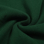 Vintage Green Dog Jacquard Knit Sweater for Men