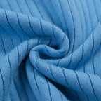 Pull en tricot vintage bleu pour homme, style années 60