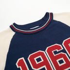 Vintage 1966 T-shirt en tricot bleu foncé pour homme