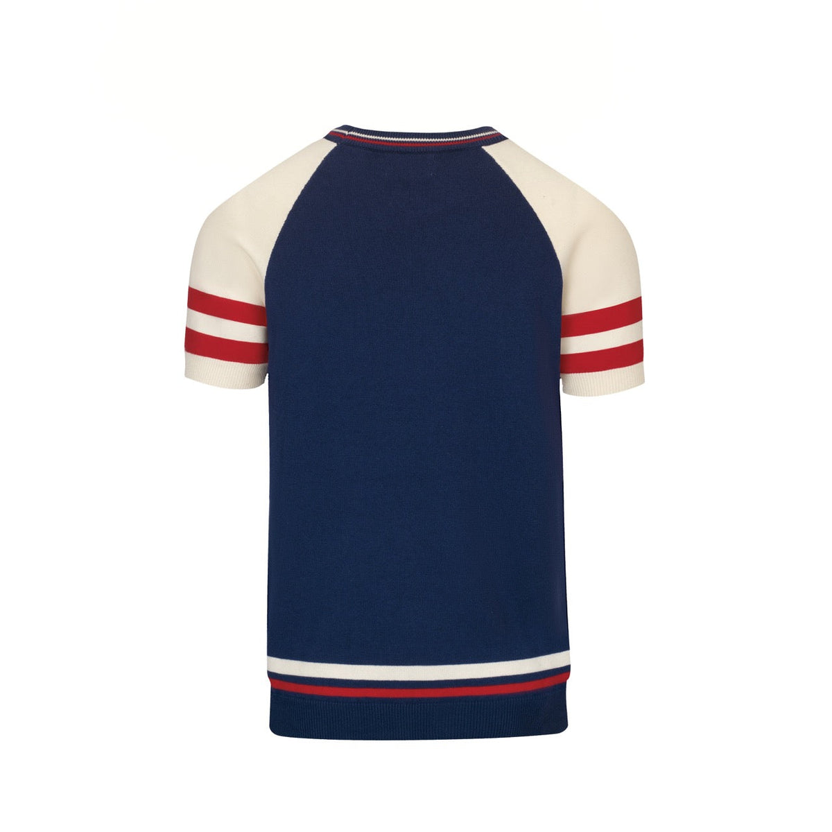 Vintage 1966 T-shirt en tricot bleu foncé pour homme