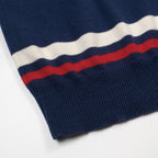 Vintage 1966 T-shirt en tricot bleu foncé pour homme