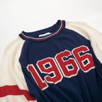 Vintage 1966 T-shirt en tricot bleu foncé pour homme